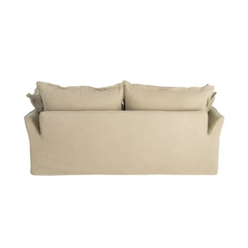 Canapé 2 Places 20% Lin 80% Coton Vert Ixia 200x109x90cm — vue 10