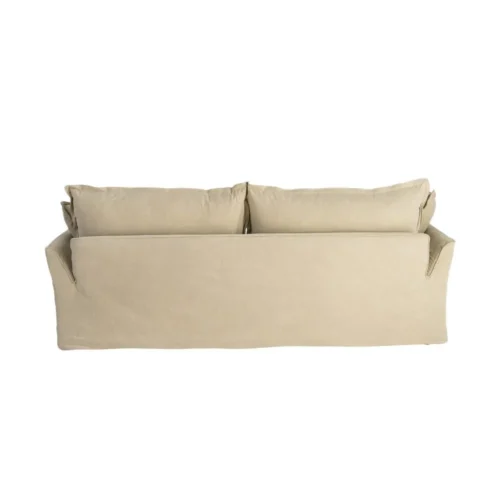 Canapé 3 Places 20% Lin 80% Coton Vert Ixia 230x109x90cm — vue 10