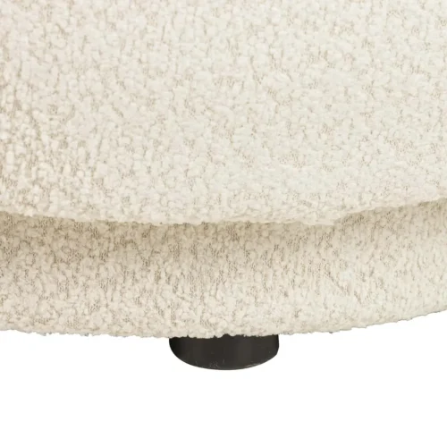 Canapé arrondi bouclette écru Luna forme haricot Ethan Chloé 191 cm — vue 10