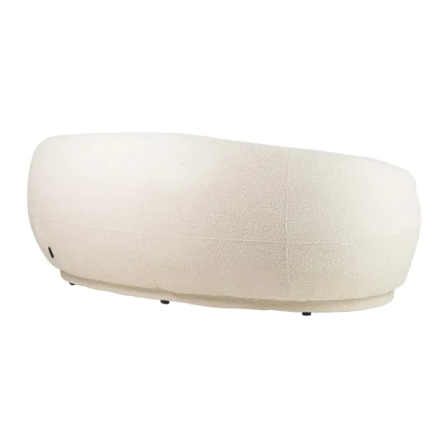 Canapé arrondi bouclette écru Luna forme haricot Ethan Chloé 191 cm — vue 3