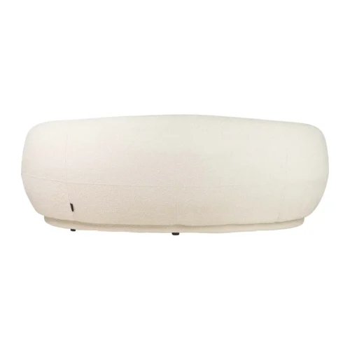 Canapé arrondi bouclette écru Luna forme haricot Ethan Chloé 191 cm — vue 4