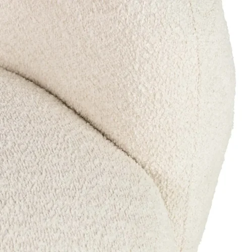 Canapé arrondi bouclette écru Luna forme haricot Ethan Chloé 191 cm — vue 6