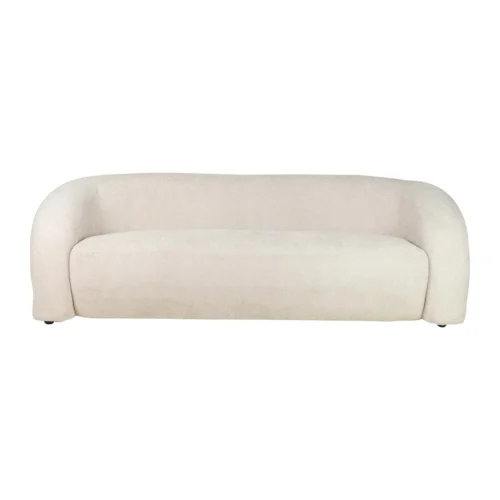 Canapés Ethan Chloé Canapé bas chenille écru Blossom dossier enroulé Ethan Chloé 200 cm