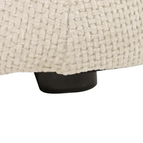 Canapé bas chenille écru Blossom dossier enroulé Ethan Chloé 200 cm — vue 13
