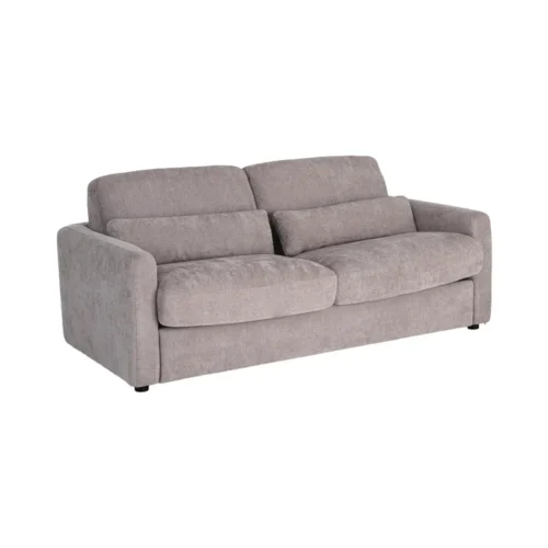 Canapé convertible tissu gris couchage 140 × 190 Ixia 194 cm — vue 10