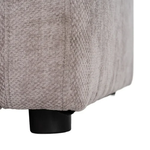 Canapé convertible tissu gris couchage 140 × 190 Ixia 194 cm — vue 6