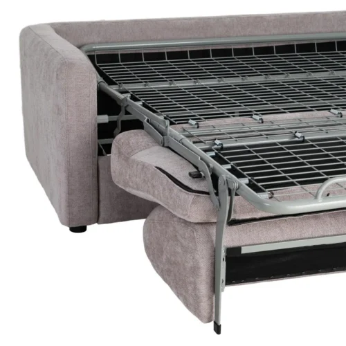 Canapé convertible tissu gris couchage 140 × 190 Ixia 194 cm — vue 7