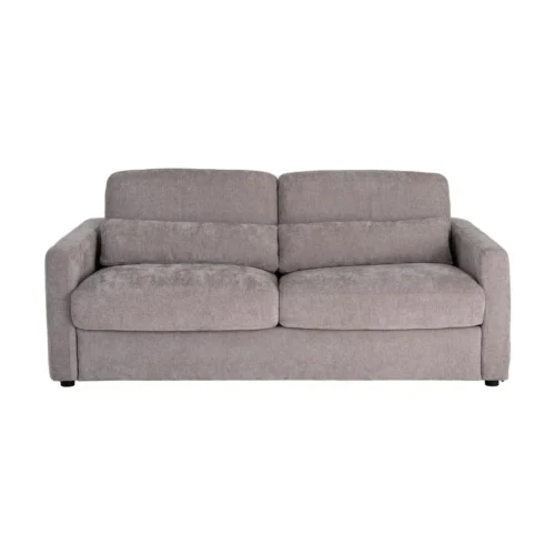 Canapé convertible tissu gris couchage 140 × 190 Ixia 194 cm — vue 8