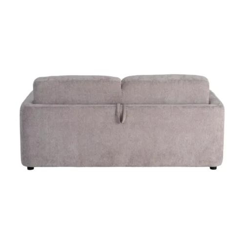 Canapé convertible tissu gris couchage 140 × 190 Ixia 194 cm — vue 9