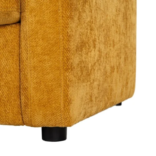 Canapé convertible tissu moutarde couchage 140 × 190 Ixia 194 cm — vue 7
