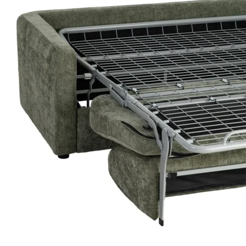Canapé convertible tissu vert couchage 140 × 190 Ixia 194 cm — vue 7