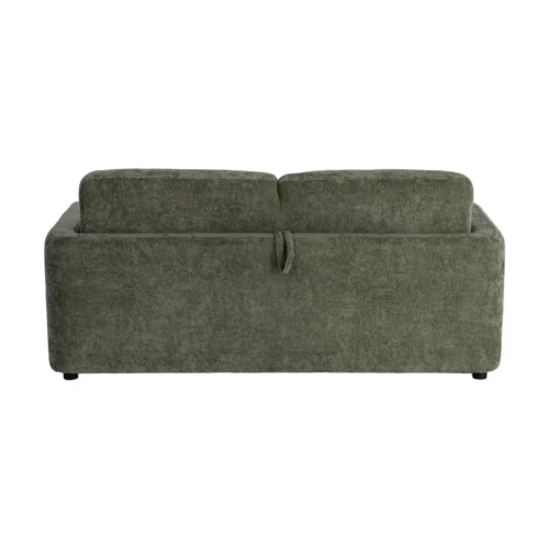 Canapé convertible tissu vert couchage 140 × 190 Ixia 194 cm — vue 9