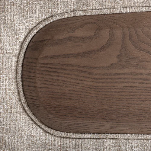 Canapé tissu marron et chêne noyer 314 cm Vical Home — vue 8