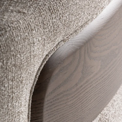 Canapé tissu marron et chêne noyer 314 cm Vical Home — vue 9