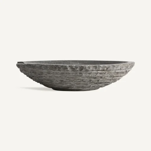 Centre de table Biereau pierre grise 35 cm Vical Home