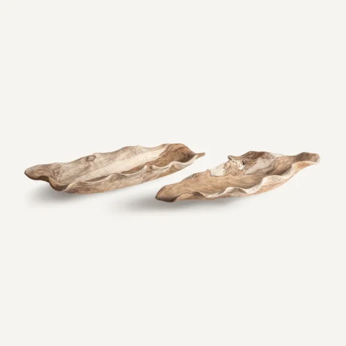 Centre de table Mezka bois de teck Vical Home — vue 3