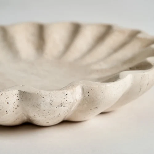 Centre de table Motrus travertin crème Vical Home — vue 3