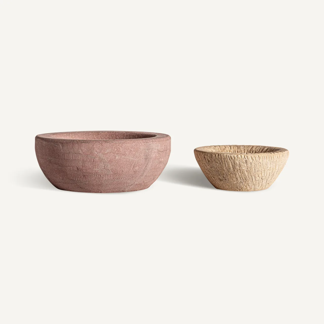 Centre de table Ura pierre marron lot de 2 Vical Home