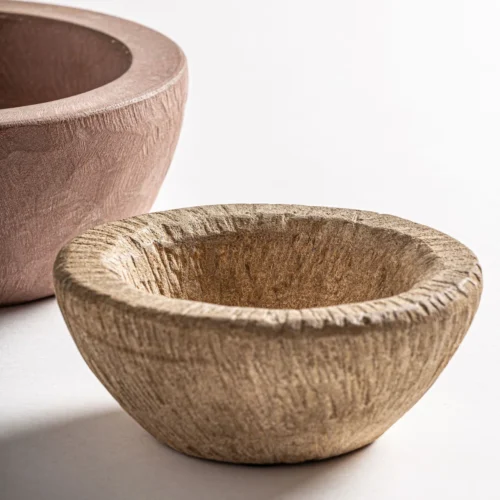 Centre de table Ura pierre marron lot de 2 Vical Home — vue 3