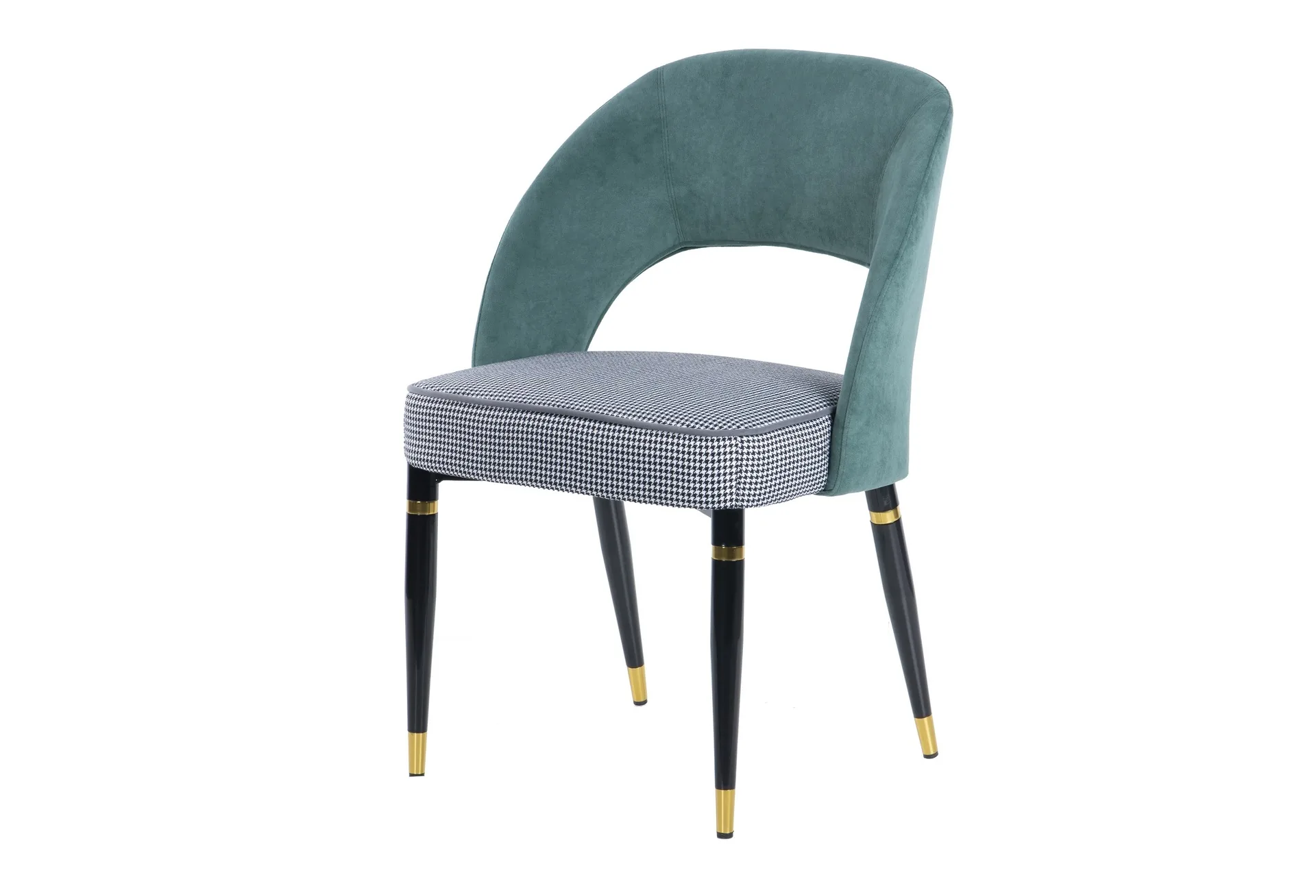 Chaise bicolore dossier ajouré Houston assise contrastée Ethan Chloé 56 cm — vue 3