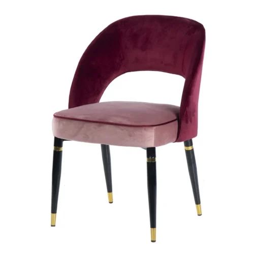 Chaise bicolore dossier ajouré Houston assise contrastée Ethan Chloé 56 cm