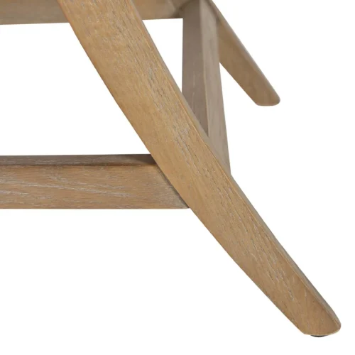 Chaise frêne aspect cuir cognac dossier bandeau Ethan Chloé 59 cm — vue 5