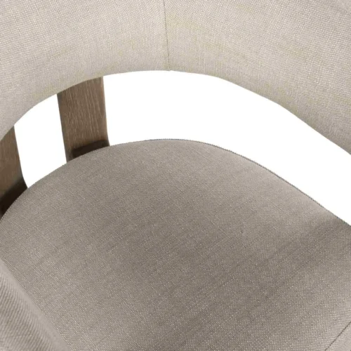Chaise frêne assise ronde écru dossier d'un seul tenant Ethan Chloé 63 cm — vue 7