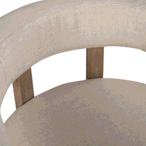 Chaise frêne dossier bas écru pour cuisine ouverte Ethan Chloé 61 cm — vue 6