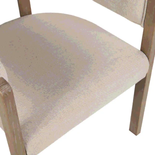 Chaise frêne dossier bas écru pour cuisine ouverte Ethan Chloé 61 cm — vue 7