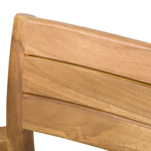 Chaise teck empilable assise corde dossier bandeau Ethan Chloé 52 cm — vue 8