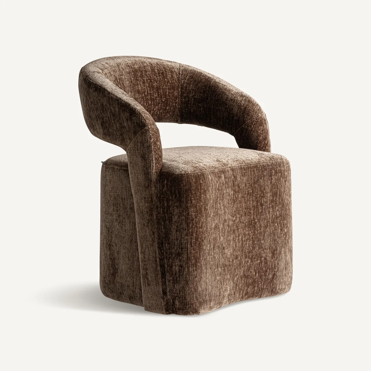 Chaise tissu marron Vical Home