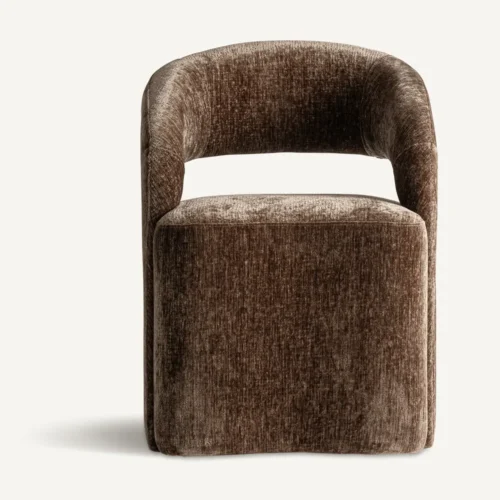 Chaise tissu marron Vical Home — vue 2