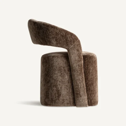 Chaise tissu marron Vical Home — vue 3