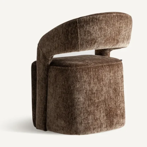 Chaise tissu marron Vical Home — vue 4