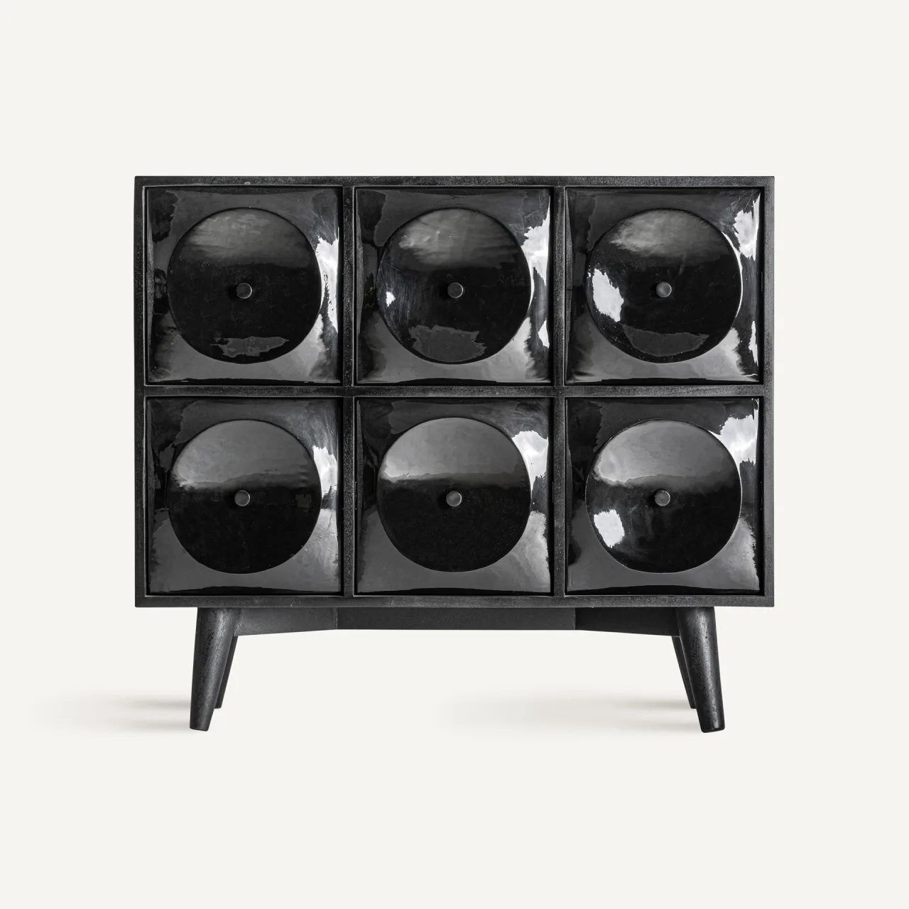 Commode bois de manguier noir 99 cm Vical Home