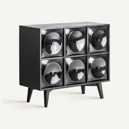 Commode bois de manguier noir 99 cm Vical Home — vue 2