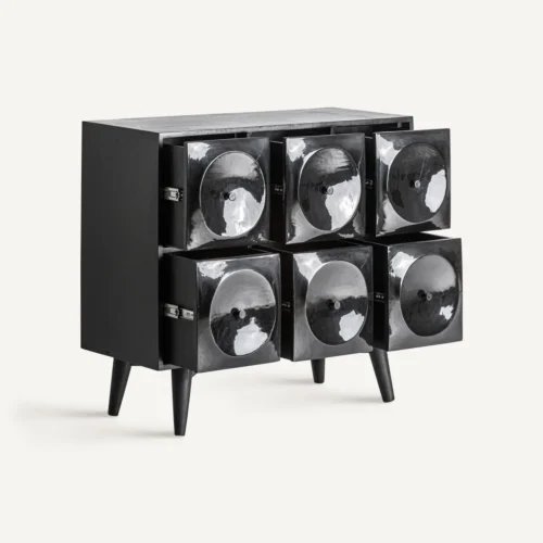 Commode bois de manguier noir 99 cm Vical Home — vue 3