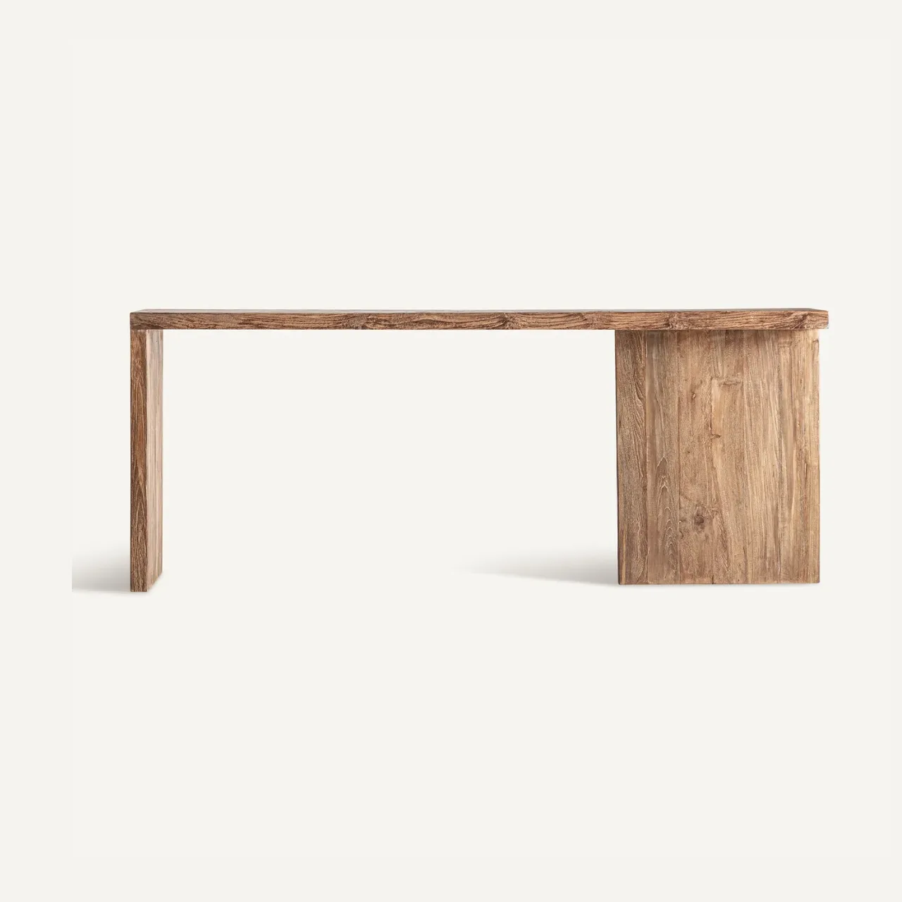 Console Bergle teck recyclé marron Vical Home