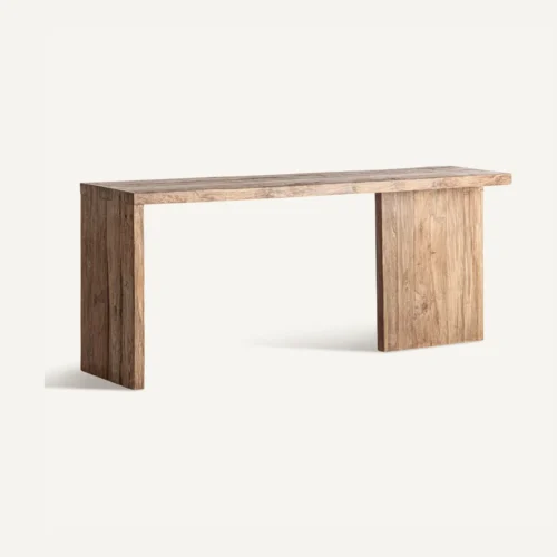 Console Bergle teck recyclé marron Vical Home — vue 2