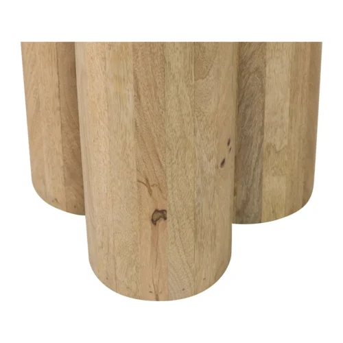 Console bois de manguier 140 cm Felo colonnes cannelées Ethan Chloé — vue 13