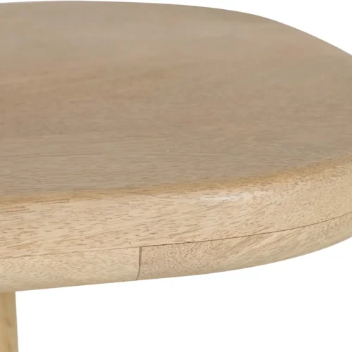 Console bois de manguier 140 cm Felo colonnes cannelées Ethan Chloé — vue 8