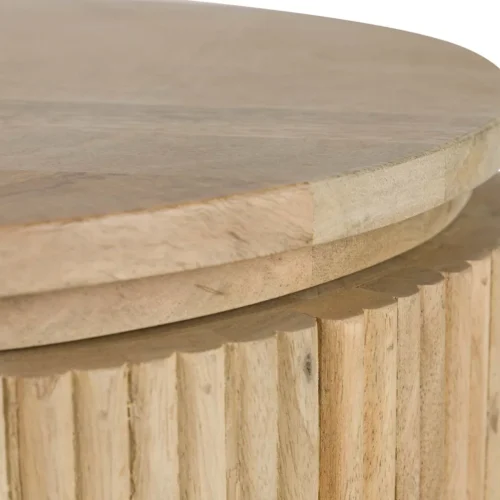 Console bois de manguier Myra joues cannelées Ethan Chloé 120 cm — vue 13