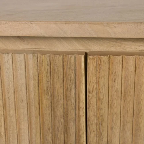 Console bois de manguier Myra joues cannelées Ethan Chloé 120 cm — vue 15