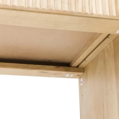 Console bois de manguier Myra joues cannelées Ethan Chloé 120 cm — vue 17