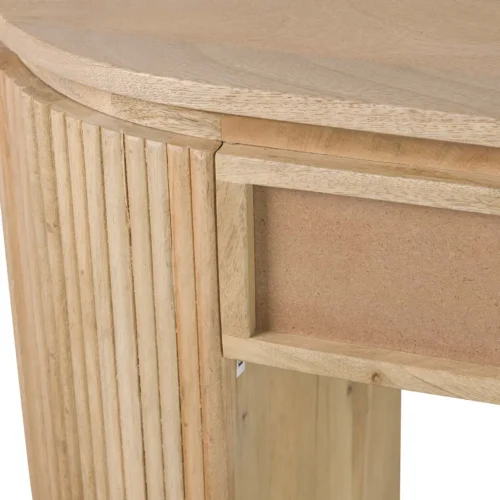 Console bois de manguier Myra joues cannelées Ethan Chloé 120 cm — vue 21