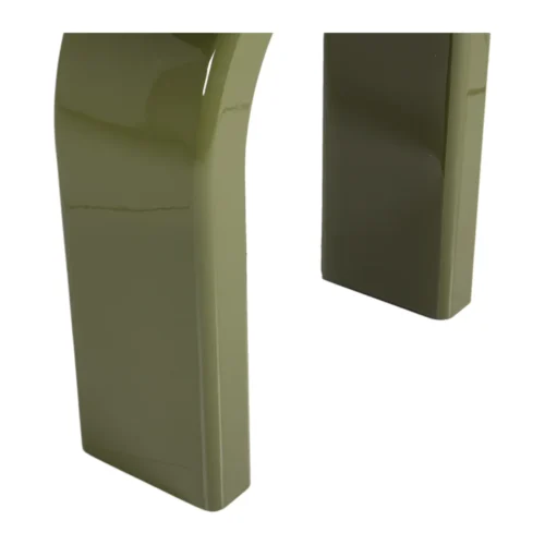 Console laquée vert olive Sutura piétement en arche Ethan Chloé 120 cm — vue 5