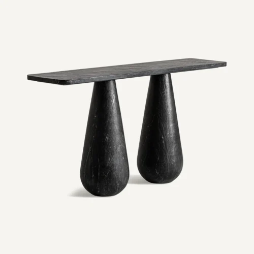Console marbre noir 150 cm Vical Home — vue 2