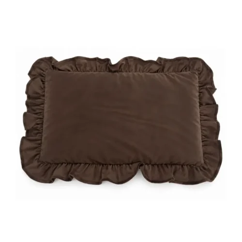 Coussin Falbala Chocolat Athezza