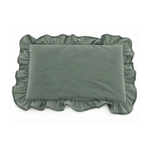 Coussin Falbala Vert-de-Gris Athezza