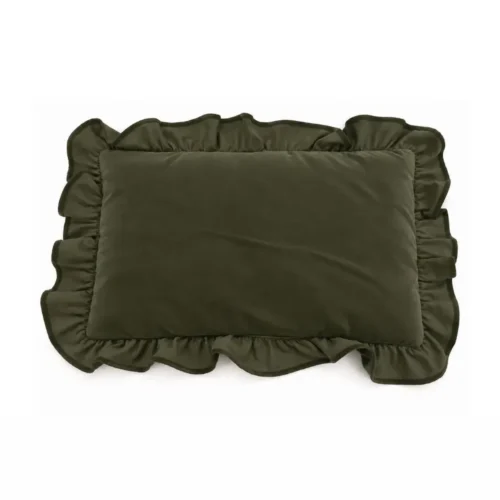 Coussin Falbala Vert Empire Athezza